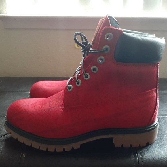patch timberland field boots